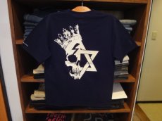 画像1: MSGR SKULL CROWN TEE(BLACK) (1)