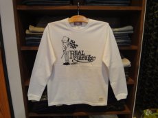 画像1: SBMS REAL GARAGE LONG TEE(WHITE) (1)