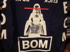 画像2: b.o.m PRAY FUCK Long Sleeve Tee(BLACK) (2)