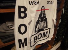 画像3: b.o.m PRAY FUCK Long Sleeve Tee(WHITE) (3)