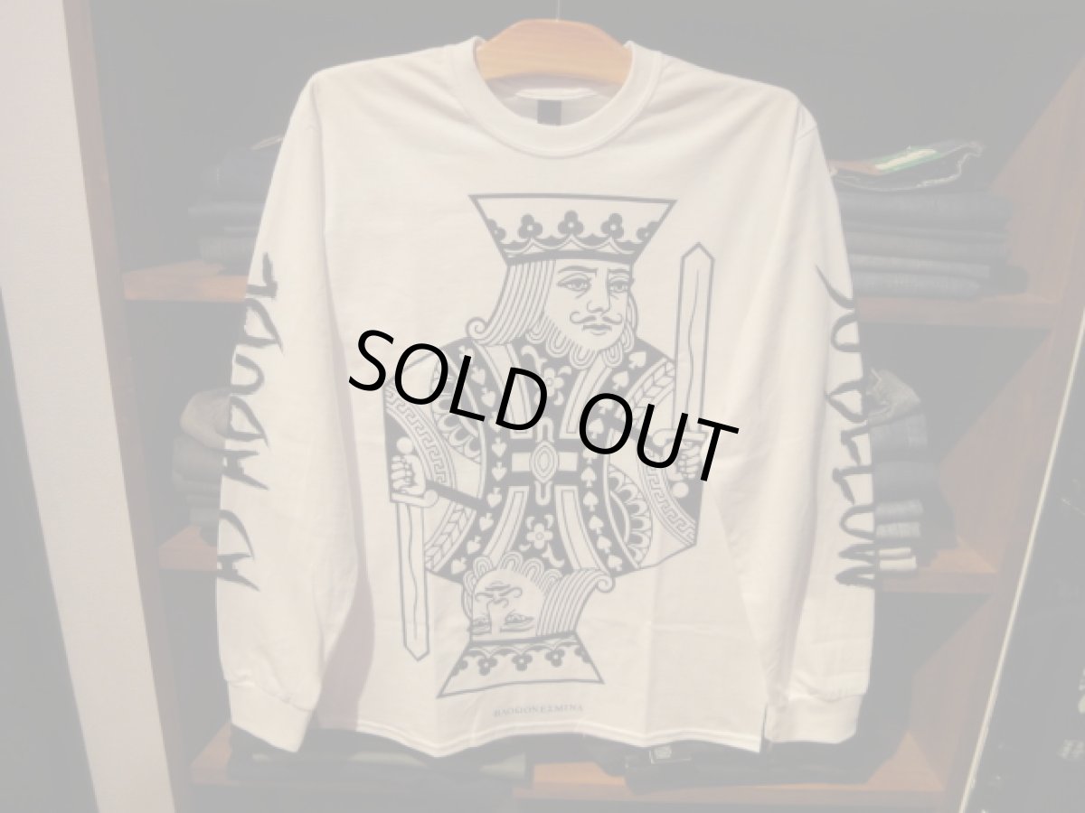 画像1: b.o.m AS ABOBE SO BELOW Long Sleeve Tee(WHITE) (1)