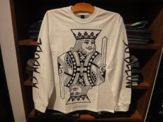 画像1: b.o.m AS ABOBE SO BELOW Long Sleeve Tee(WHITE) (1)