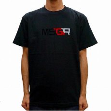 画像5: MSGR SQUARE SLANTING FLOCKY LOGO TEE-2(BLACK) (5)