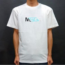 画像5: MSGR SQUARE SLANTING FLOCKY LOGO TEE-2(WHITE) (5)