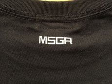 画像4: MSGR SQUARE SLANTING FLOCKY LOGO TEE-2(BLACK) (4)