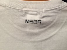 画像4: MSGR SQUARE SLANTING FLOCKY LOGO TEE-2(WHITE) (4)