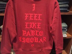 画像4: THE WHOLENINE PABLO ESCOBAR Pull Over Hoodie(Burgundy) (4)