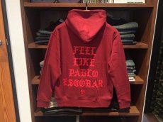 画像3: THE WHOLENINE PABLO ESCOBAR Pull Over Hoodie(Burgundy) (3)