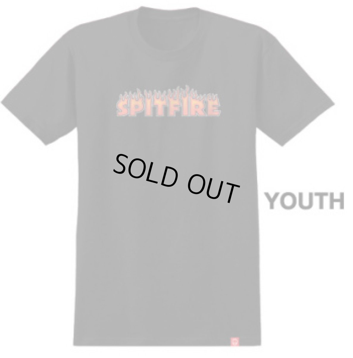 画像1: SPITFIRE FLASH FIRE Youth S/S T-Shirt(BLACK)    (1)