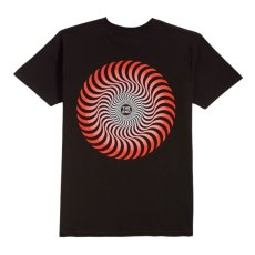 画像1: Spitfire Classic Swirl Fade T-Shirt - Black (1)
