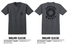 画像3: SPITFIRE HOLLOW CLASSIC Pocket T-Shirt - (CHARCOAL) (3)