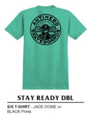 画像2: ANTIHERO STAY READY DBL S/S T-Shirt (JADE DOME) (2)