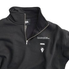 画像3: MSGR スウェット / CALLIGRAPHY MSGR LOOSE FIT HALF ZIP SWEAT(BLACK) (3)