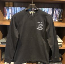 画像4: SBMS HEAVY JERSEY L/S CREW-NECK "DIOS"(BLACK) (4)