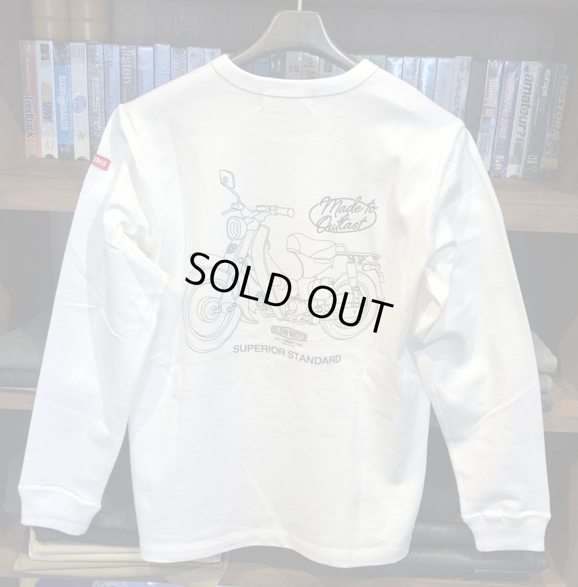 画像1: SBMS HEAVY JERSEY L/S CREW-NECK "Cub"(O.WHITE) (1)