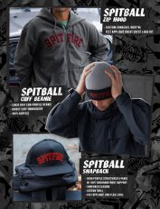 画像4: Spitfire Spitball Embroidered Zip Up Hooded Sweatshirt (Charcoal Grey) (4)